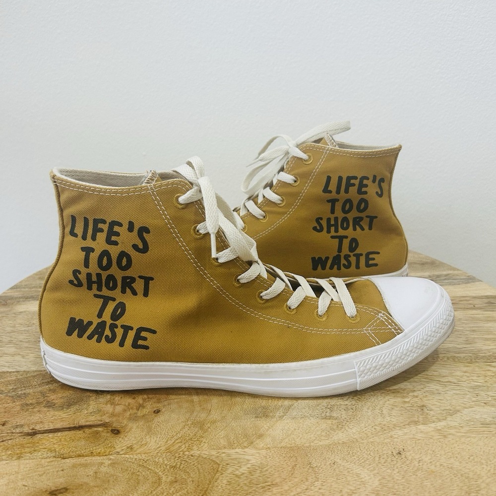 Converse CT Chuck Renew Hightop 164918C Wheat  Life's Too Short Men's Size 11